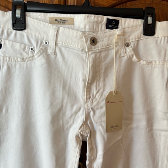 AG The Ballad Slim Boot in White NWT 30R - Picture 4 of 7